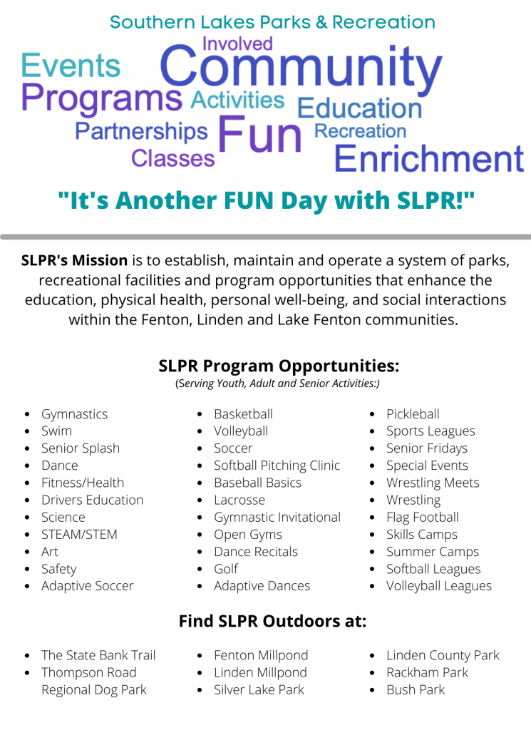 SLPR's Story - Southern Lakes Parks & Recreation