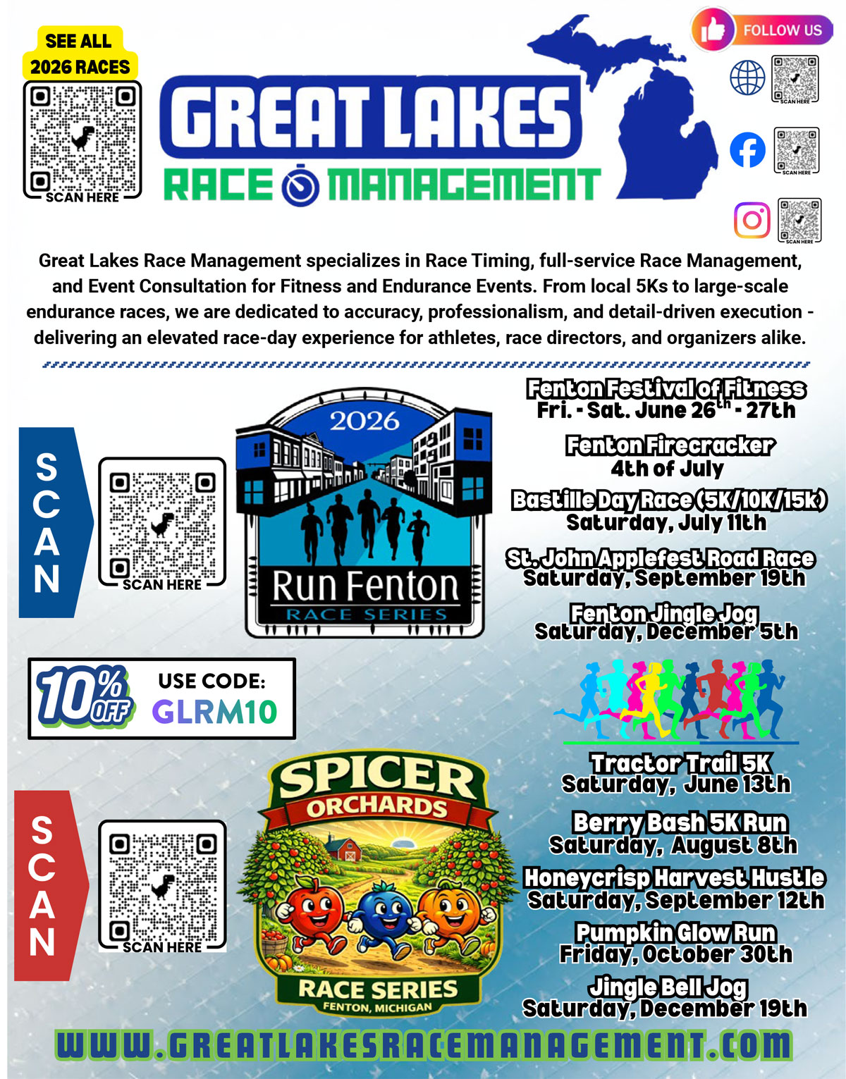 Running Races Near Fenton MI Summer 2026