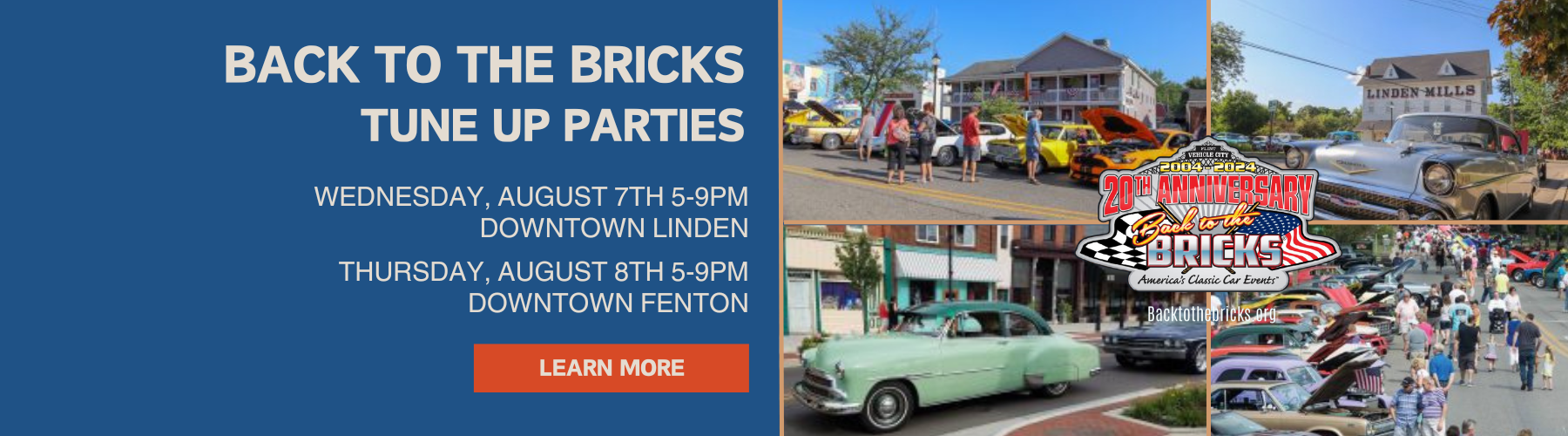 Back to the Bricks Tune Up Parties